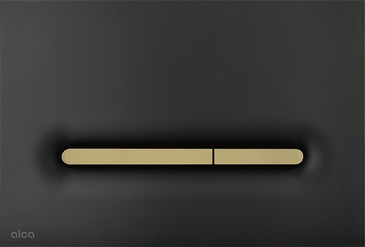 M1878-7 Кнопка смыва, черный-мат/золотой-мат (335696)