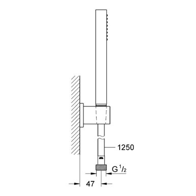 Душевой гарнитур Grohe Euphoria Cube 27702000