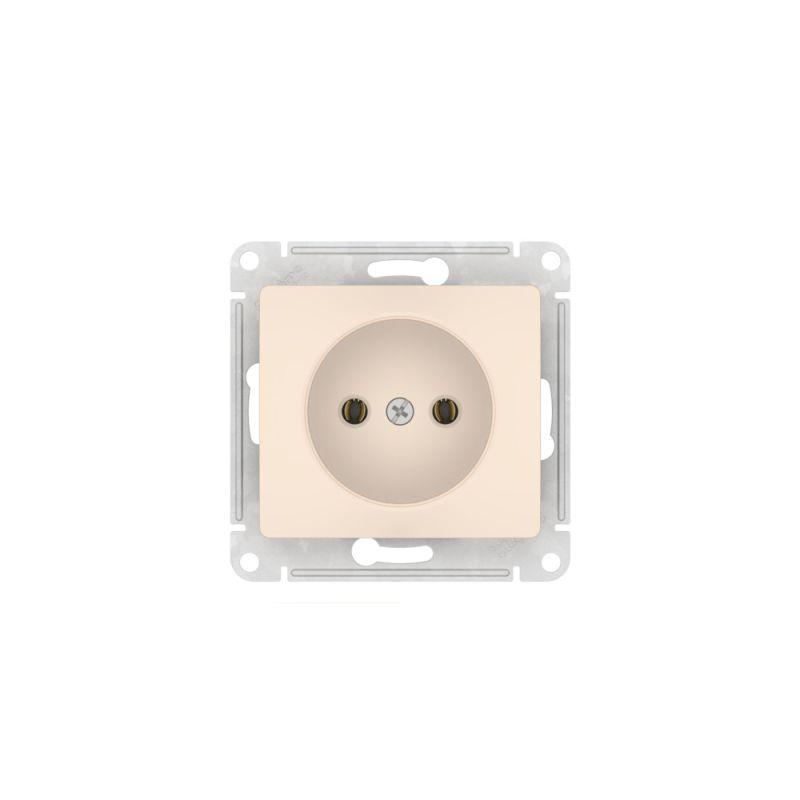 Розетка Glossa 16А без заземл. быстрозажим. клем. механизм беж. SE GSL000241S