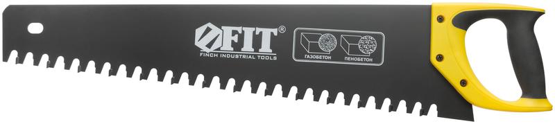 Ножовка по пенобетону карбидные вставки на каждом 2-ом зубе прорезиненная ручка 550мм FIT 40771