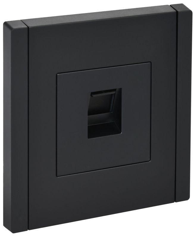 Розетка компьютерная RJ45 кат.6 FORTE&PIANO FP131 черн. IEK FP-K10-2-K02