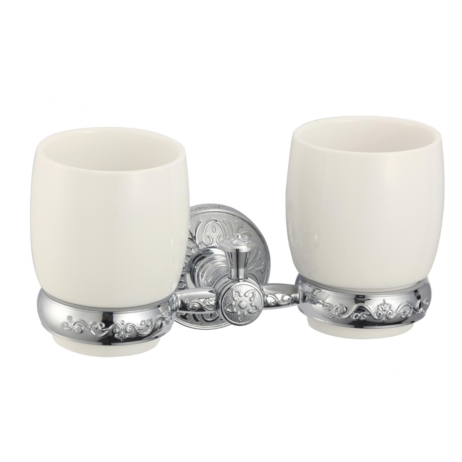 Стакан для ванной комнаты двойной Savol S-005868A, хром