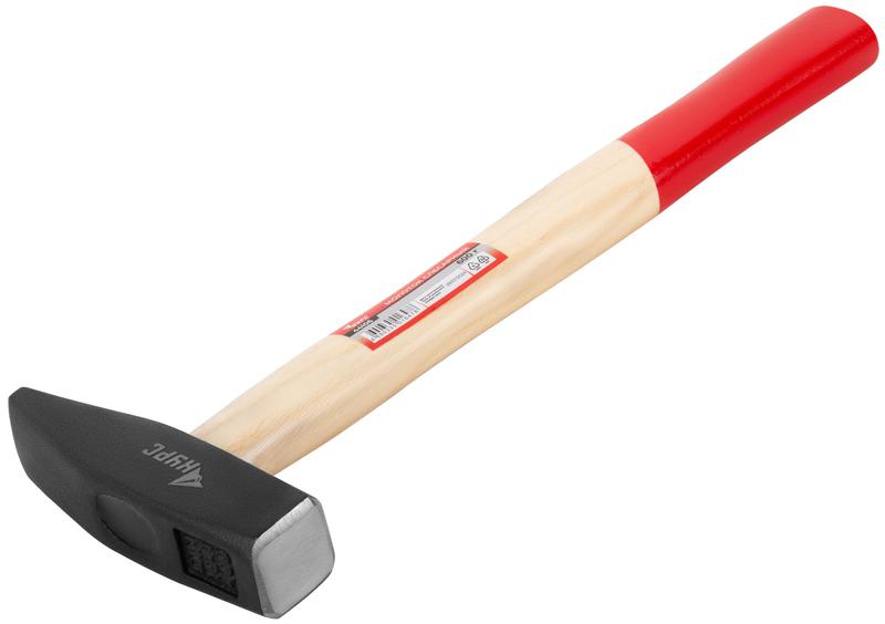 Молоток слесарный "Оптима" 600г деревянная ручка КУРС 44106