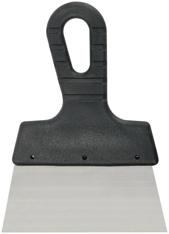 Шпатель лезвие нержавеющая сталь пластиковая ручка 150мм MOS 06565М