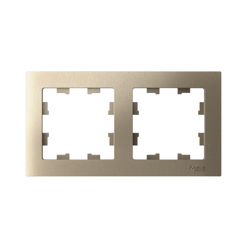 Рамка 2-м AtlasDesign универс. шампань SE ATN000502