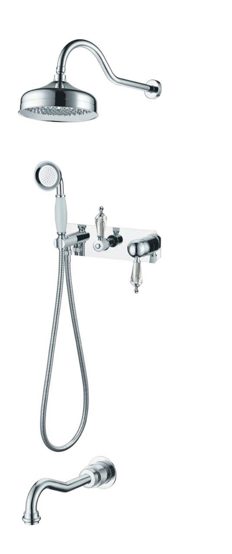 Смеситель для ванны, встроенный BRILLANTE Ripresa