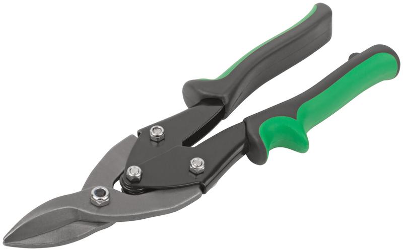 Ножницы по металлу усиленные CrV профи прорезиненные ручки правые 250мм FIT 41572