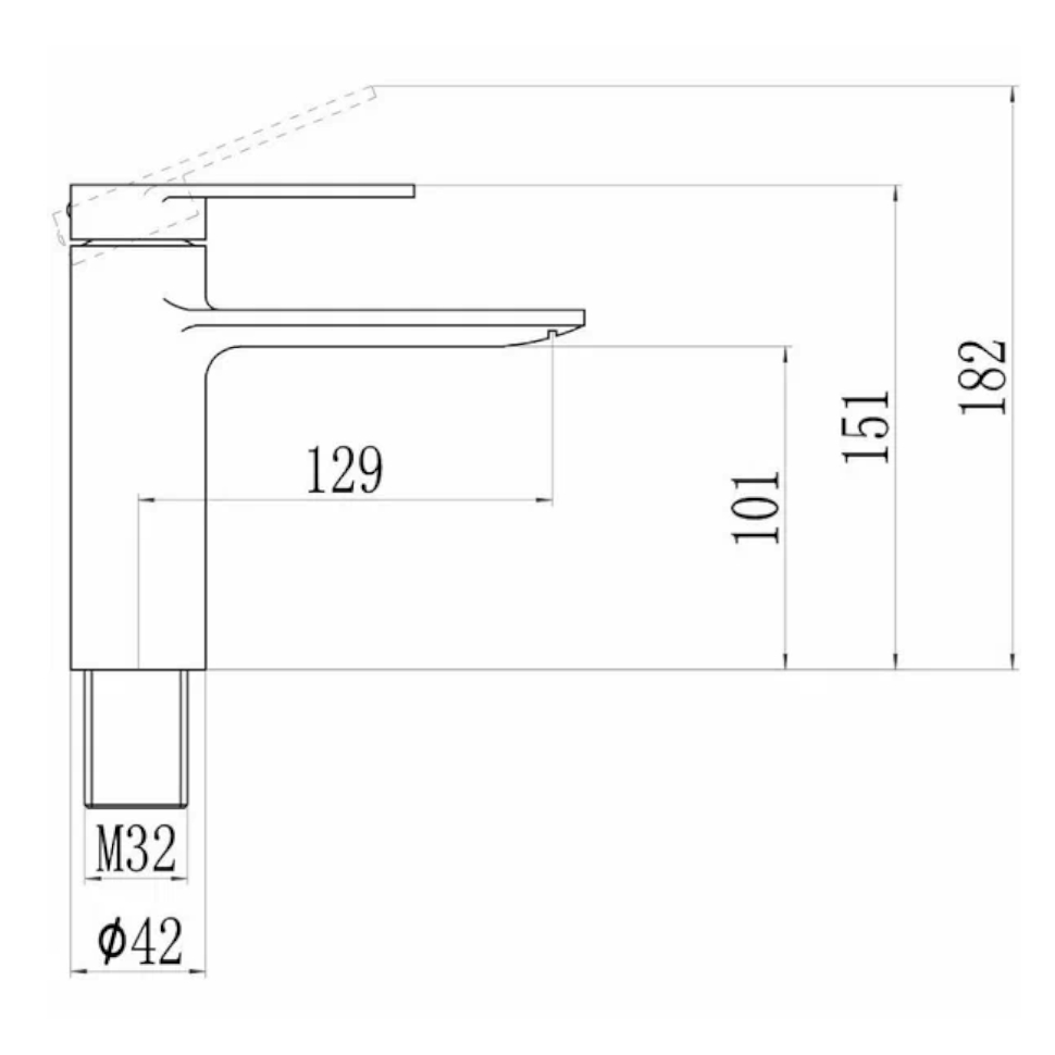 Смеситель для раковины Savol S-601811J, перламутр