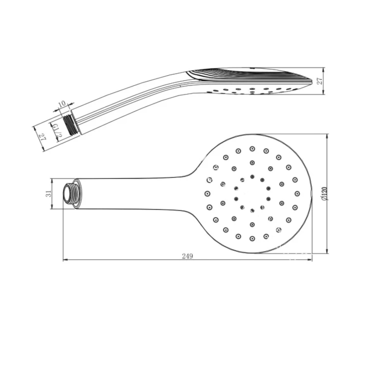 Душевая лейка Savol SK-SP13, хром