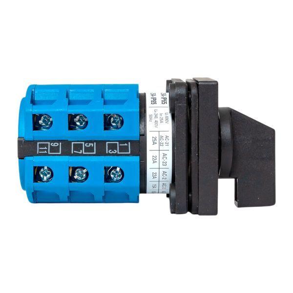 Переключатель кулачковый ПК-1-43 3п 25А "1-0-2" IP65 EKF pk-1-43-25-65