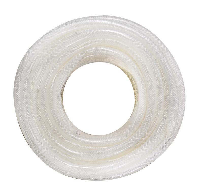 Шланг поливочный "Силикон" трехслойный армированный 3/4дюйм 50м прозр. Вихрь 73/7/2/32