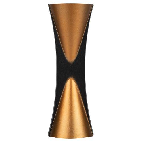 Светильник светодиодный WL43 BK+GD 6Вт 3500К для интерьера/фасадов IP54 черн./зол. Эра Б0054422