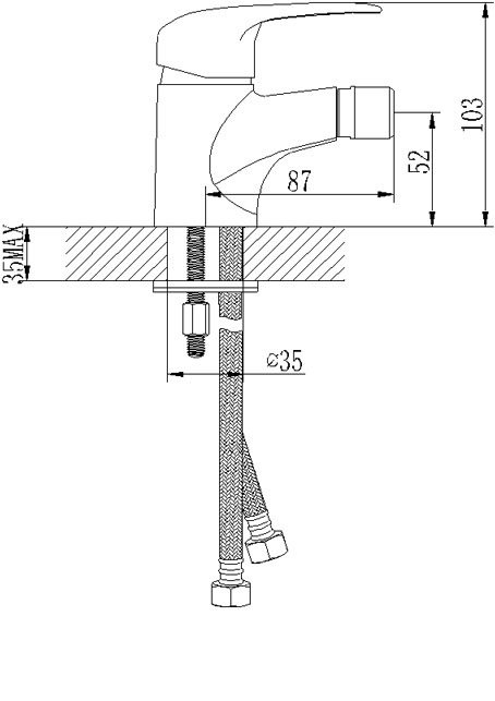 Смеситель для биде Lemark Pramen (LM3308C)