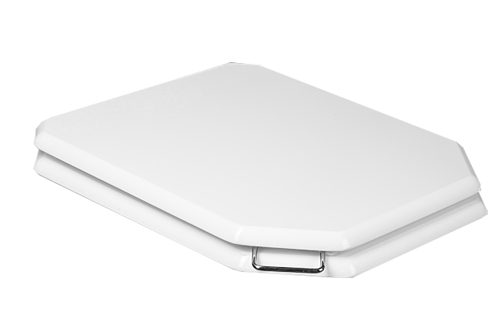 Крышка массив для подвесного унитаза Vogue микролифт CHROME