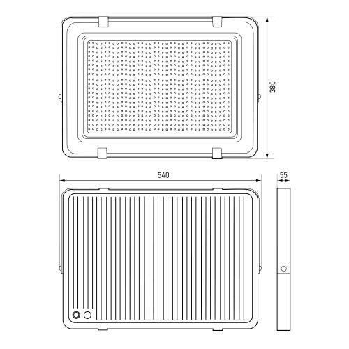Прожектор светодиодный LPR-023-0-65K-500 500Вт 6500К 50000лм IP65 Эра Б0064209
