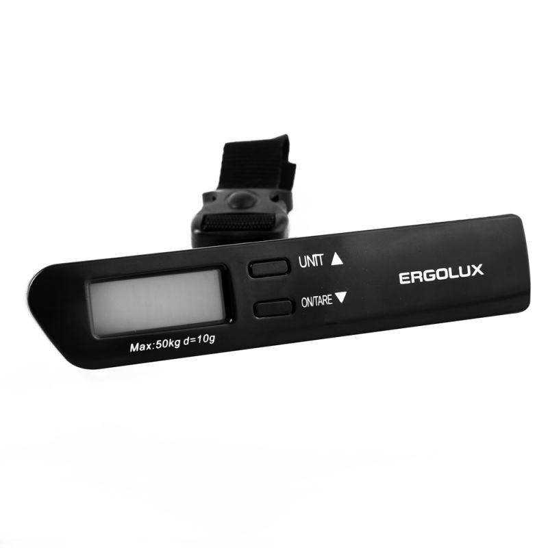 Весы ручные электронные ELX-SB04-C02 до 50кг безмен черн. Ergolux 15133