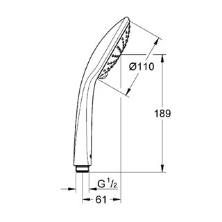 Душевая лейка Grohe Euphoria 110 Duo 27220000