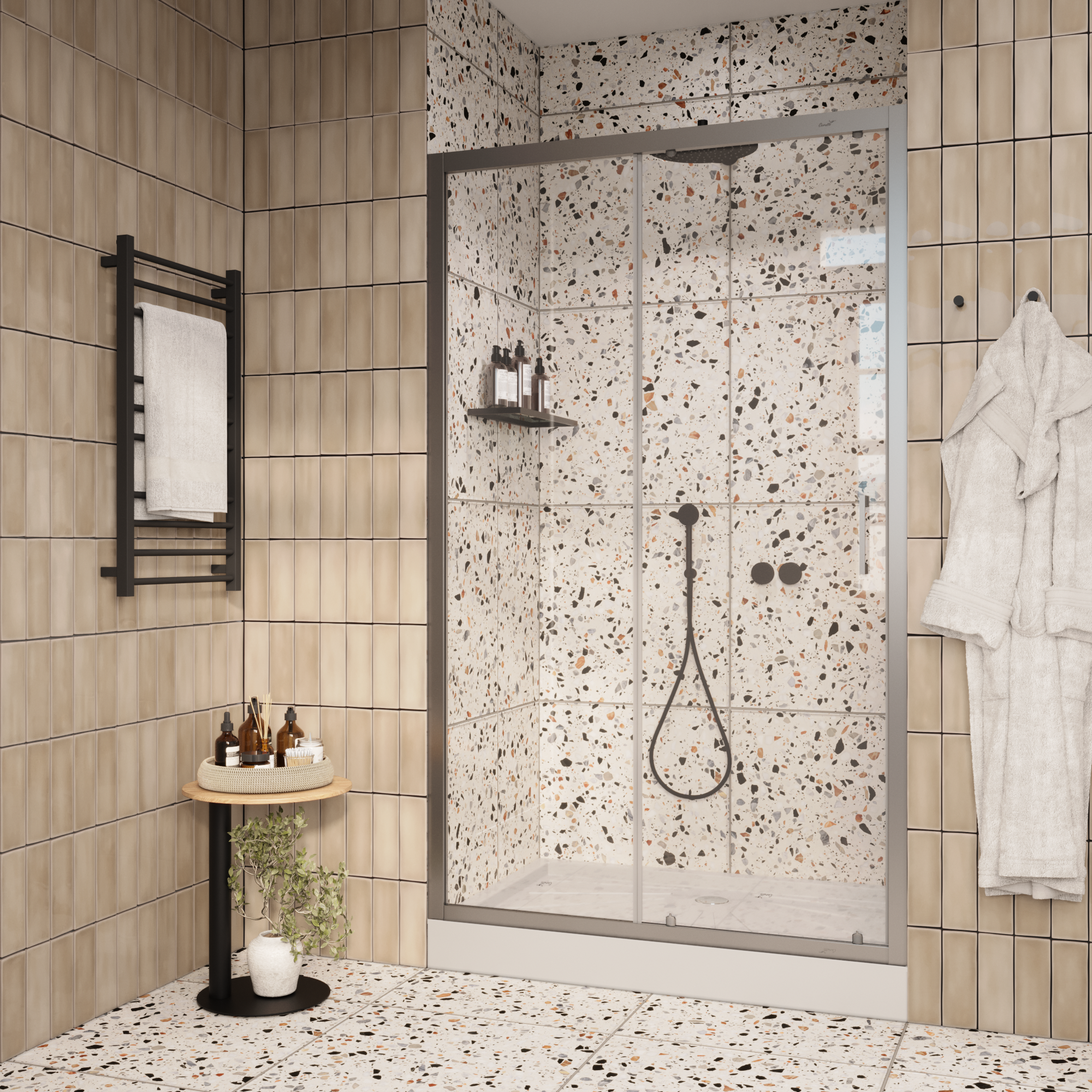 Дверь GLORIA D120 душевая в нишу Ceruttispa (120х195)