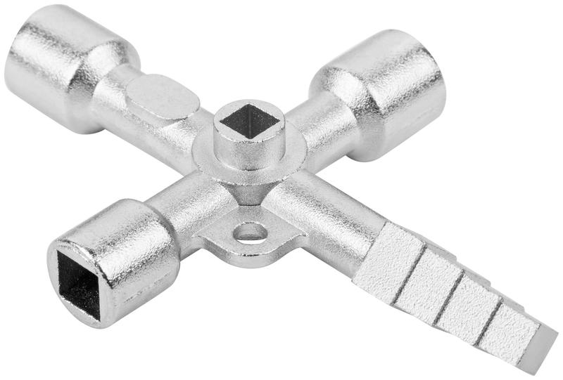 Ключ универсальный для электрошкафов 5в1 двусторон. CrV бита PH2/SL7 FIT 60107