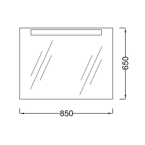 Зеркало Jacob Delafon Presquile EB1109-NF 85x65