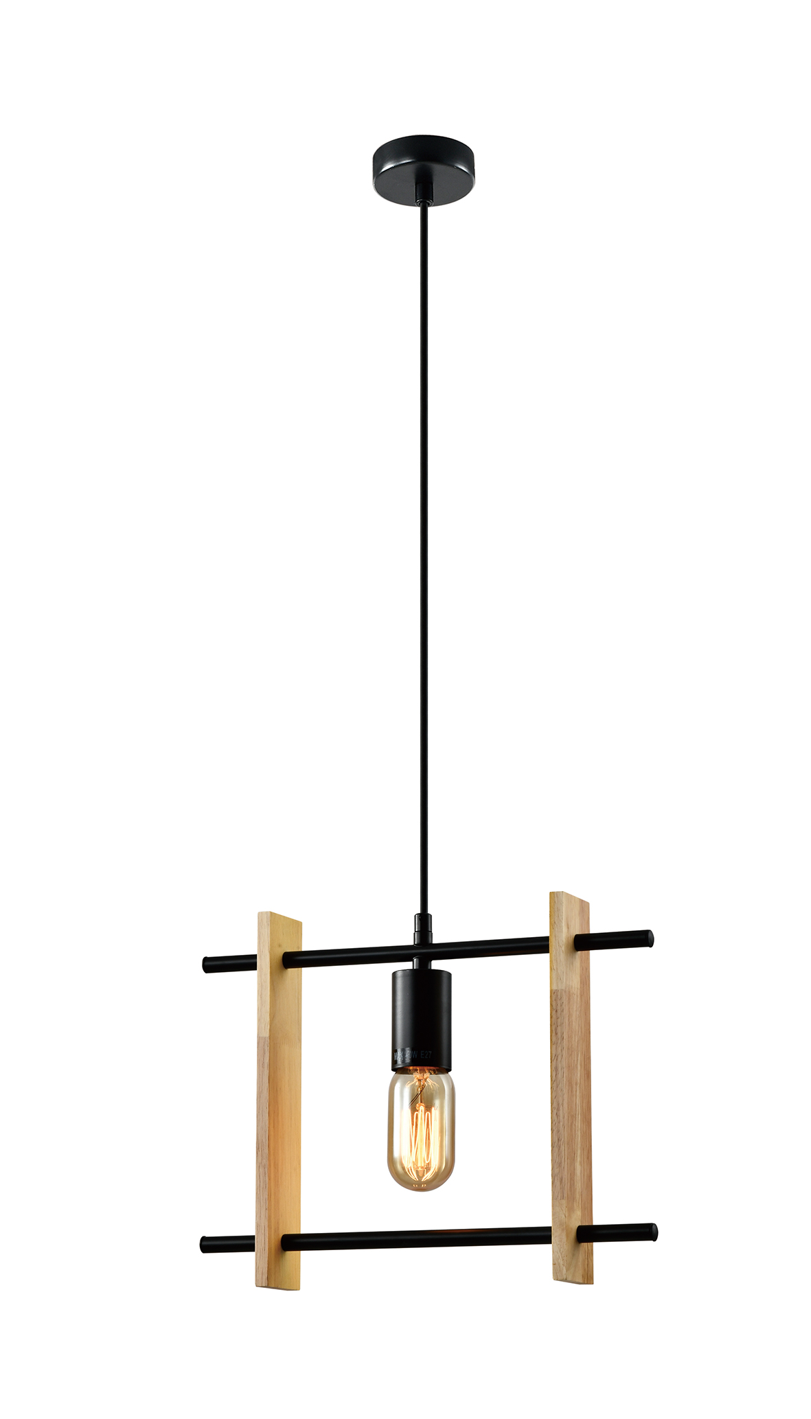 Светильник подвесной (подвес) Elizabeth 5107-201 1 * Е27 40 Вт лофт - кантри потолочный квадратный Rivoli (Б0057934)