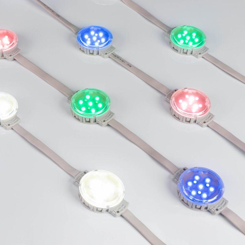 Модуль управляемый DMX-F10-D50 24В RGBW-Day (2Вт IP68 120 deg) (пластик ) Arlight 039489