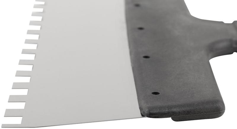 Шпатель фасадный зубчатый 250мм/зуб 8мм нерж. КУРС 06608