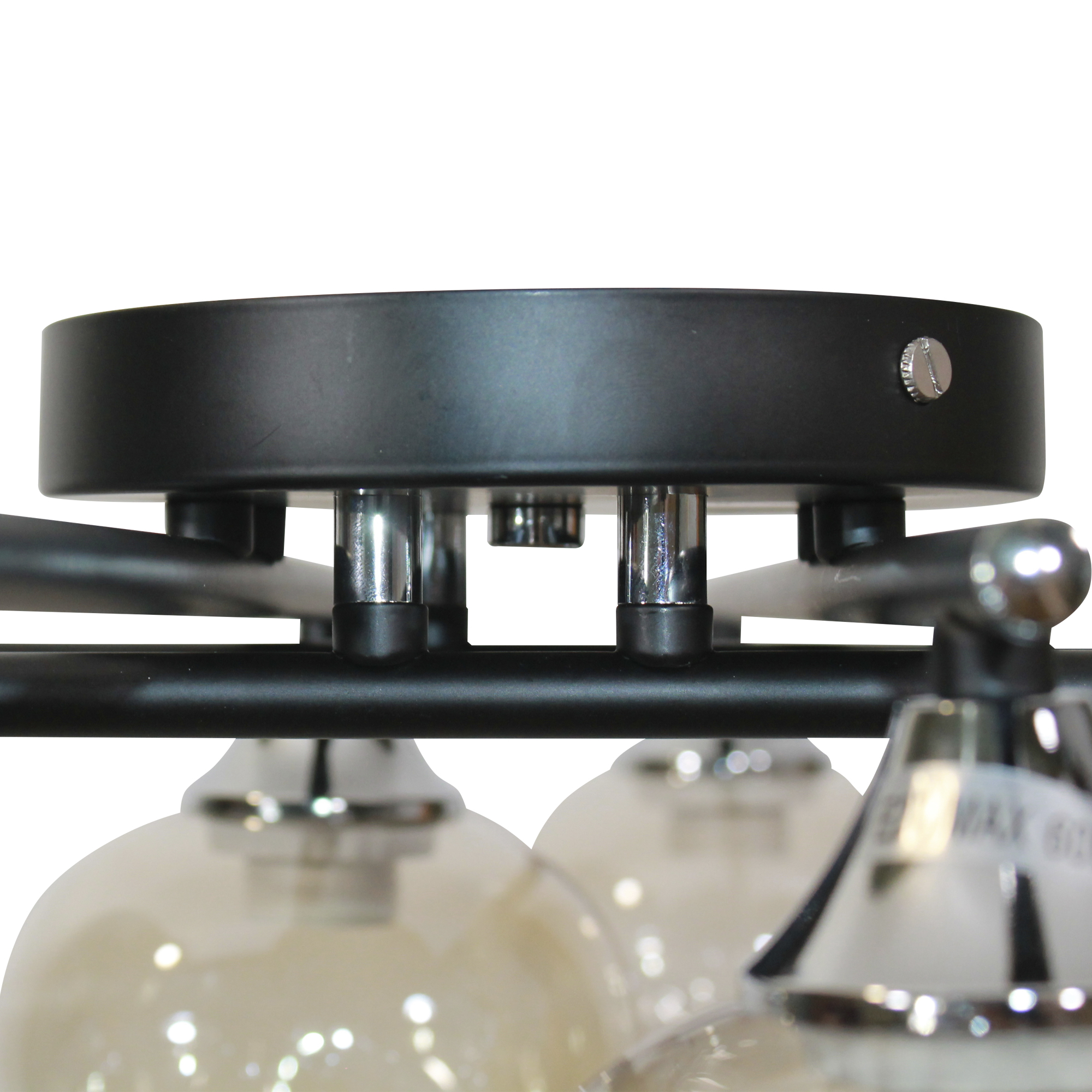 Светильник 11271В-4/8 черн. (Плафон 8268) НПБ 01-8х60-109 Е27 ИУ Светильник потолочный