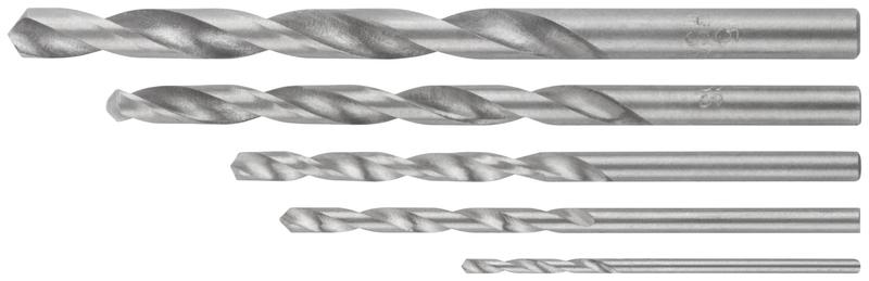 Набор сверл HSS по металлу 1.5; 2.5; 3; 4; 5мм полированные (5 предметов) КУРС 33695