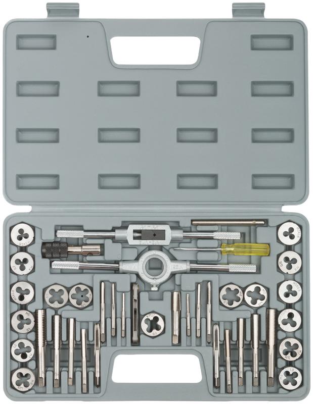 Лерки-метчики легированная сталь Профи 40шт пластик. кейс FIT 70807