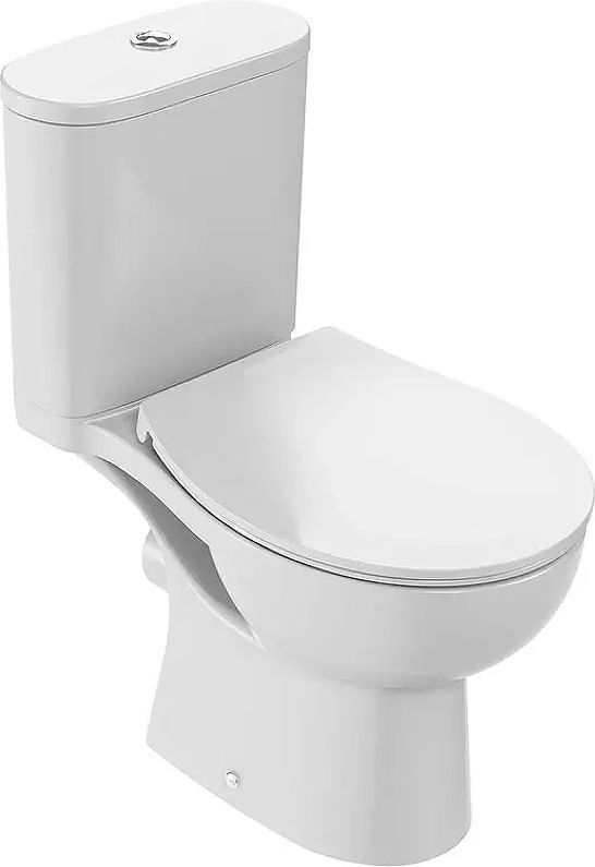 E28062RU-00 LOUIS Комплект унитаза с бачком и тонким сиденьем E33145, розовая упаковка (317098)