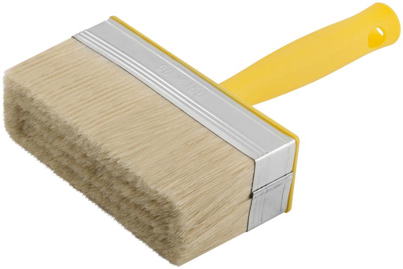 Макловица натуральная светлая щетина пластиковый корпус полая ручка "мини" 50х150мм FIT 01645