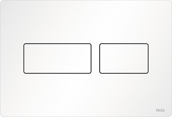 TECEsolid Кнопка смыва унитаза для системы двойного смыва белая матовая