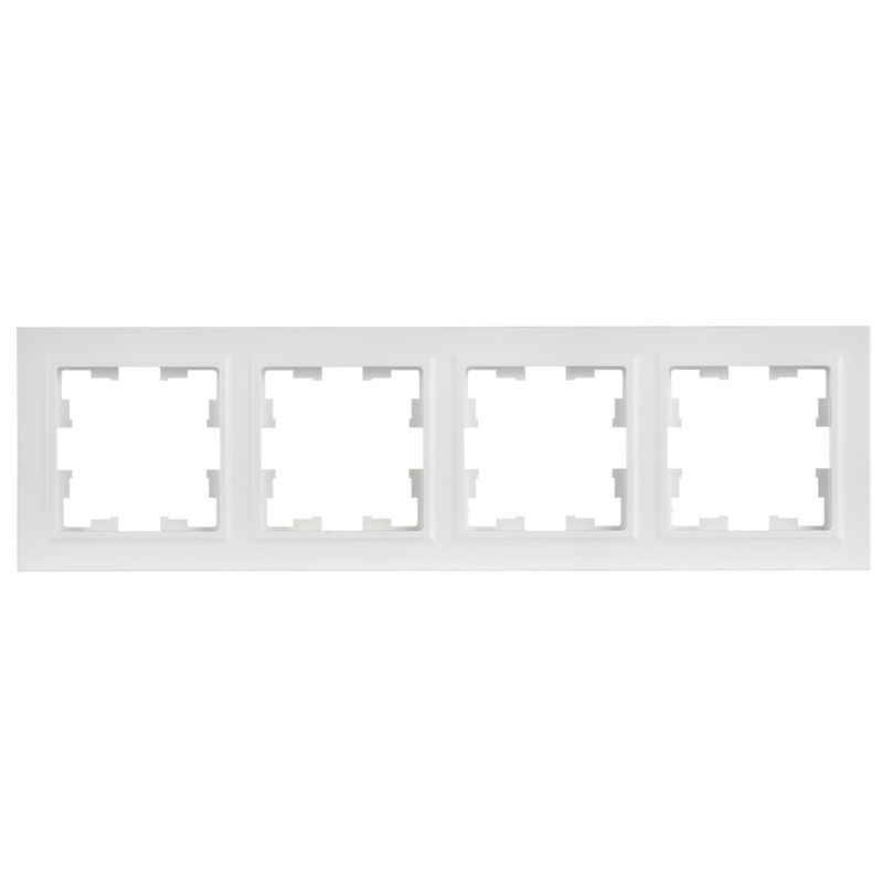 Рамка 4-м BRITE РУ-4-БрАБ арктич. бел. IEK BR-M42-K91