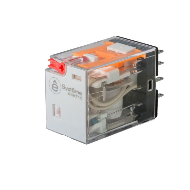 Реле 10А 2перекл. 110В AC тест кнопка LED SE SXM2CB2F7