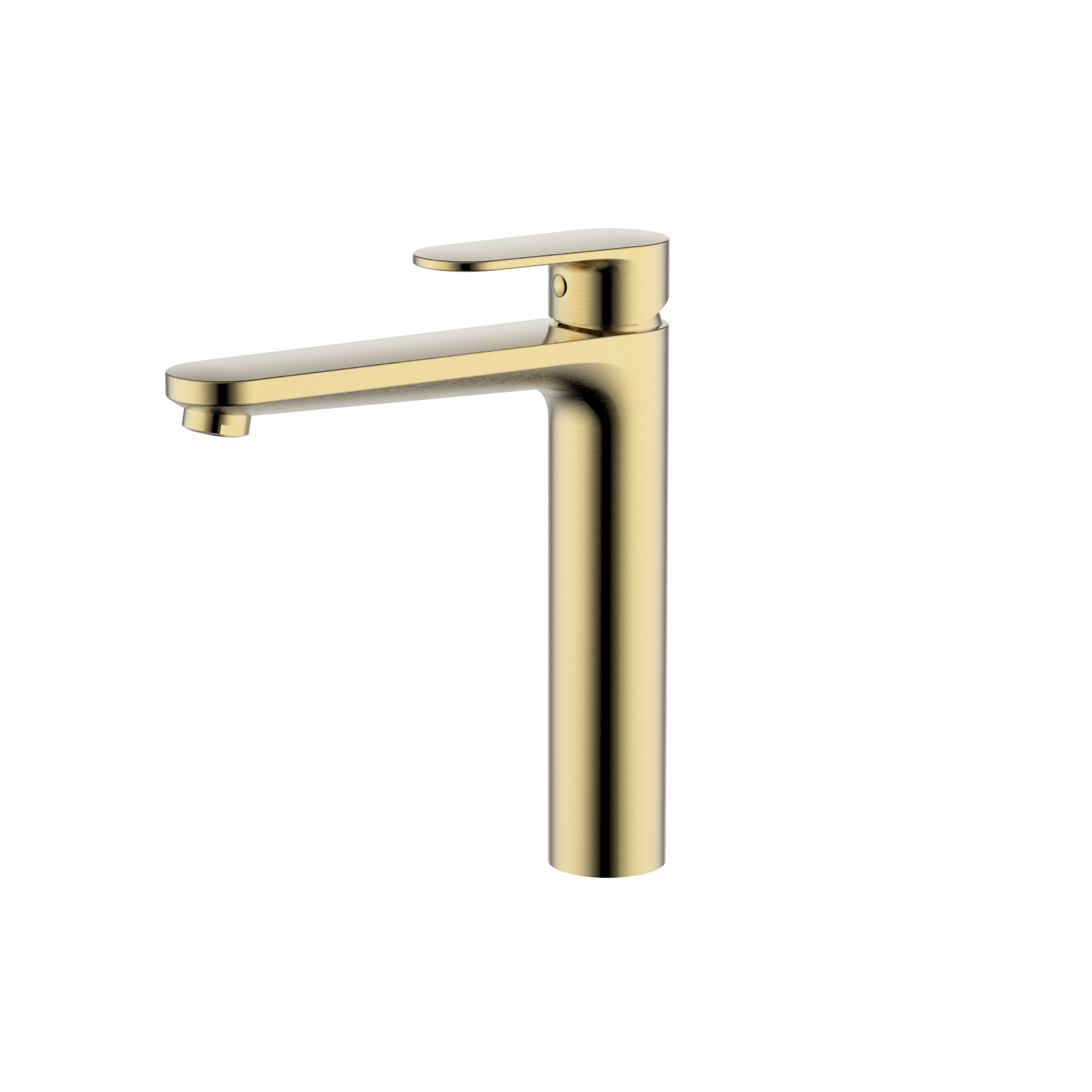 Смеситель Aquatek НИКА для раковины высокий 190 без донного клапана  AQ1804BG    золото шлифованное