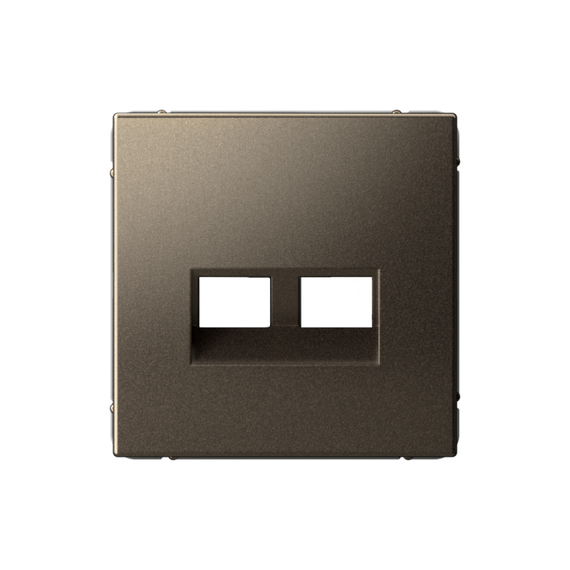 Накладка двойная ArtGallery для информационных функций типа Keystone мокко SE GAL000690