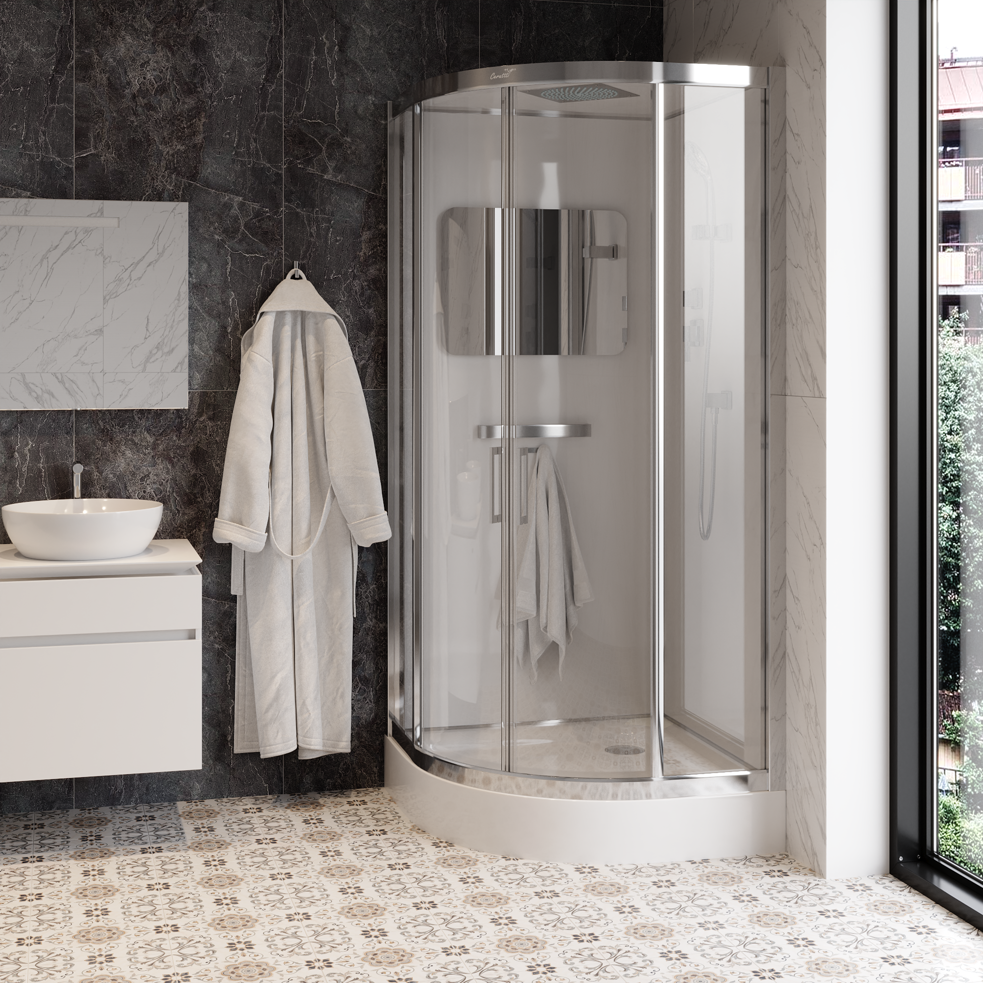 Кабина VIVA101 душевая Ceruttispa (100x100x215)