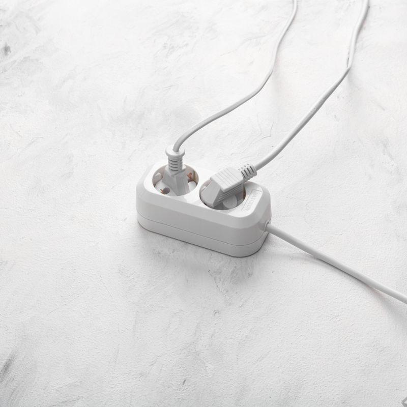 Удлинитель 2х3м с заземл. 3х0.75 бел. PROCONNECT 13-4203