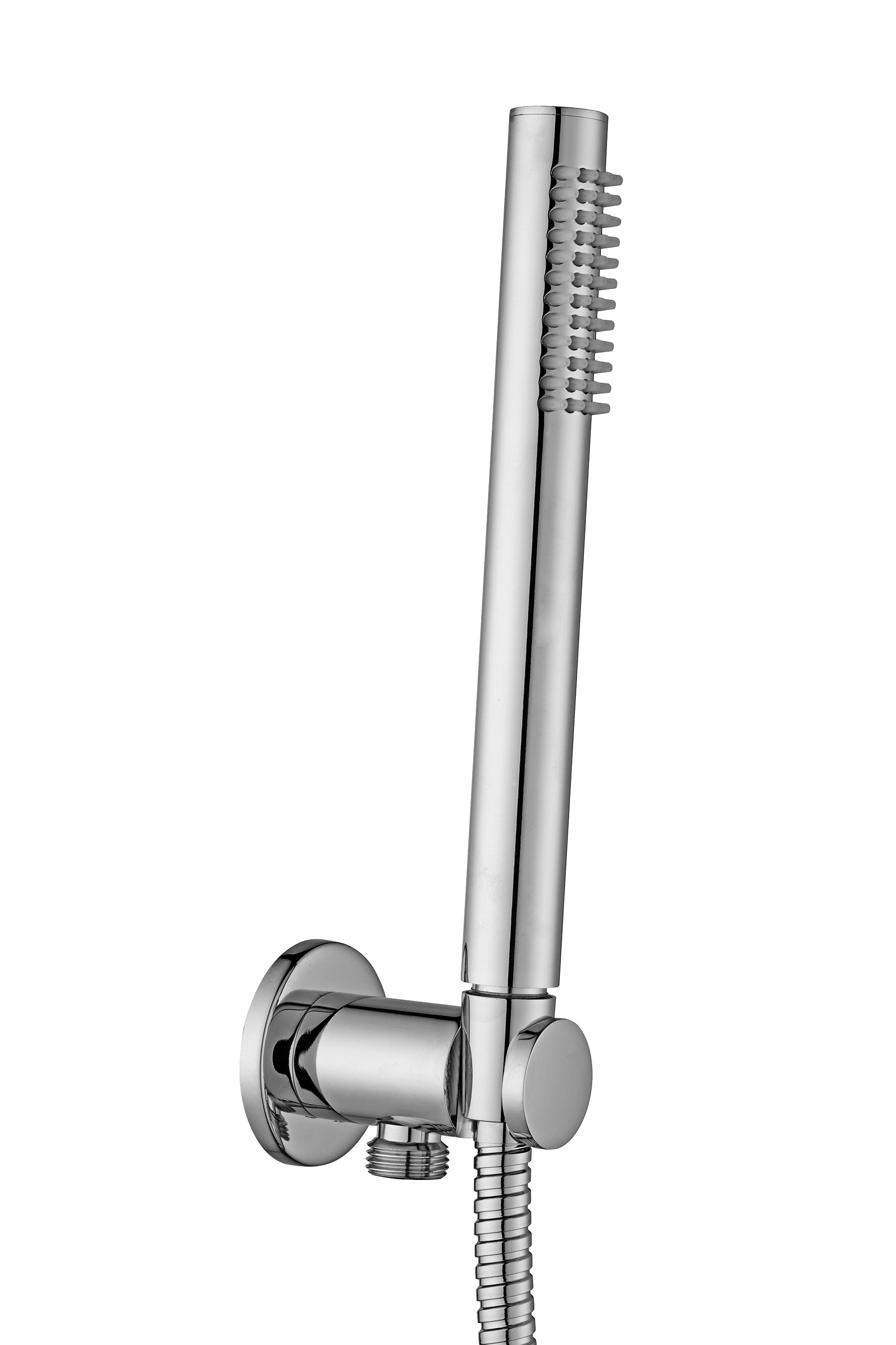 Набор руч. Душа+водорозетка с подкл. Воды и креплением из металла, душ металл MASTER, шланг металл 1500мм, Цвет хром