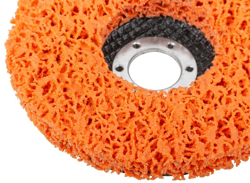 Диск зачистной полимерный 125мм очень жесткий оранж. MOS 39637М