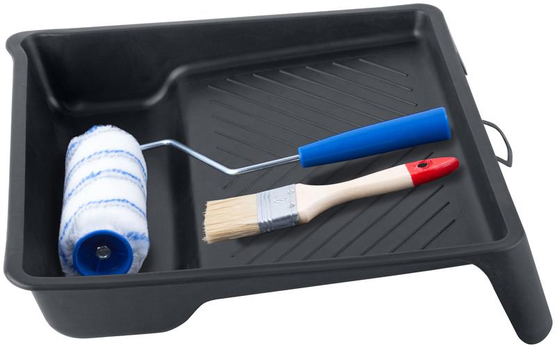 Набор малярный "Универсальный № 2" (ванночка 270х270мм+валик полиакрил 150мм+кисть 50мм) MOS 03051М