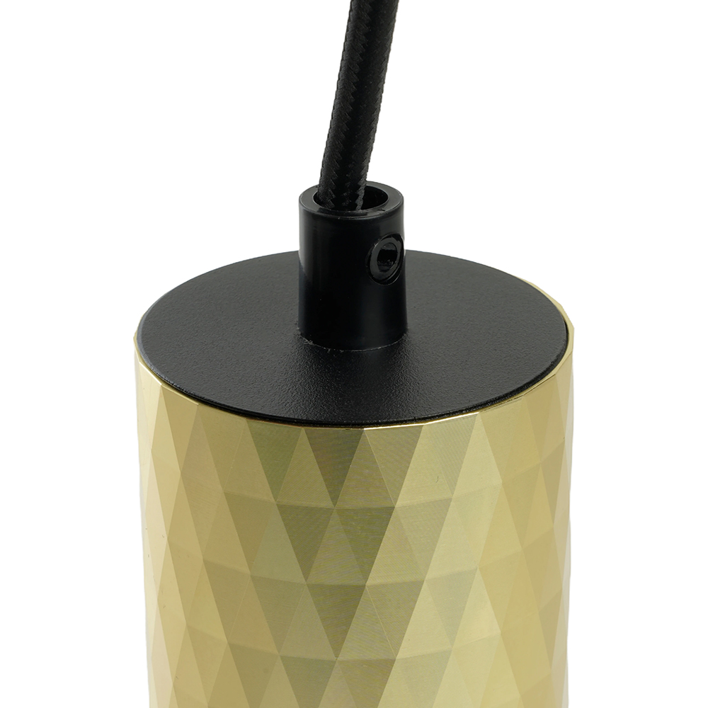 Светильник ДСО GU10 без лампы на подвесе золото черный