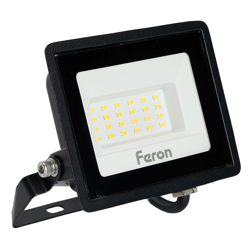 Прожектор светодиодный 2835 SMD 30Вт 4000К IP65 AC230В/50Гц черн. LL-920 FERON 29495