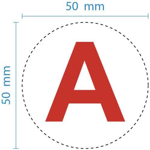 Этикетка самоклеящаяся INFO-LLP-129 50х50мм А для маркировки аварийных светильников Эра Б0069101