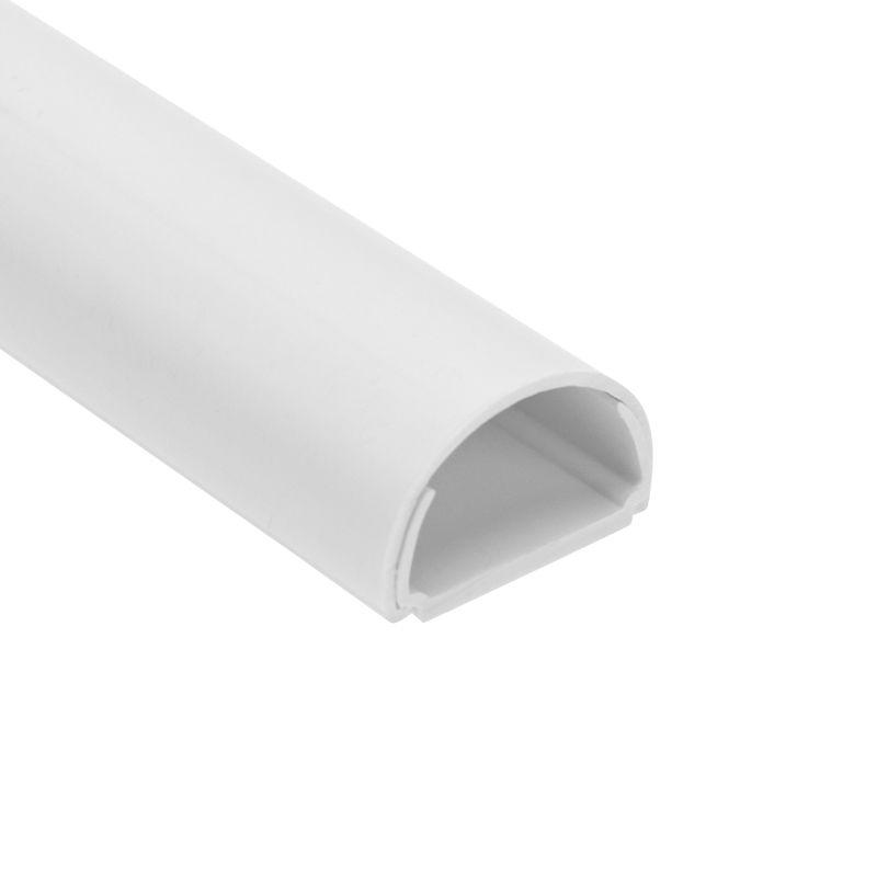 Кабель-канал 20х12 L2000 полукруглый бел. Rexant 28-2012-14