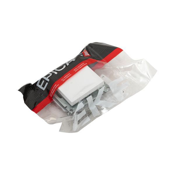 Выключатель кнопочный 1-кл. СП Эпика механизм бел. EKF UP1-SWW-13