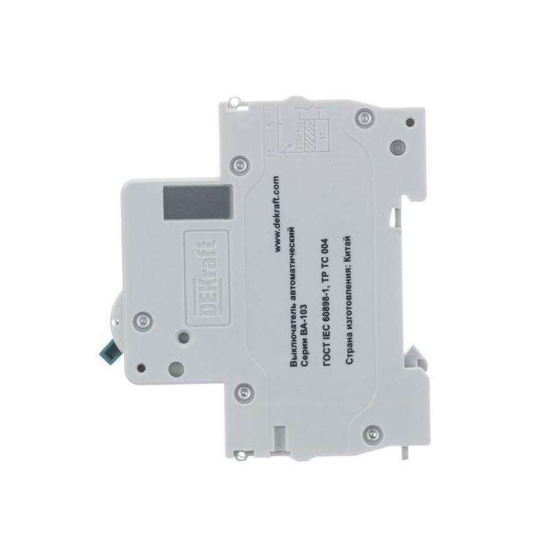 Выключатель автоматический модульный 1п C 16А 6кА ВА-103 DEKraft 12273DEK