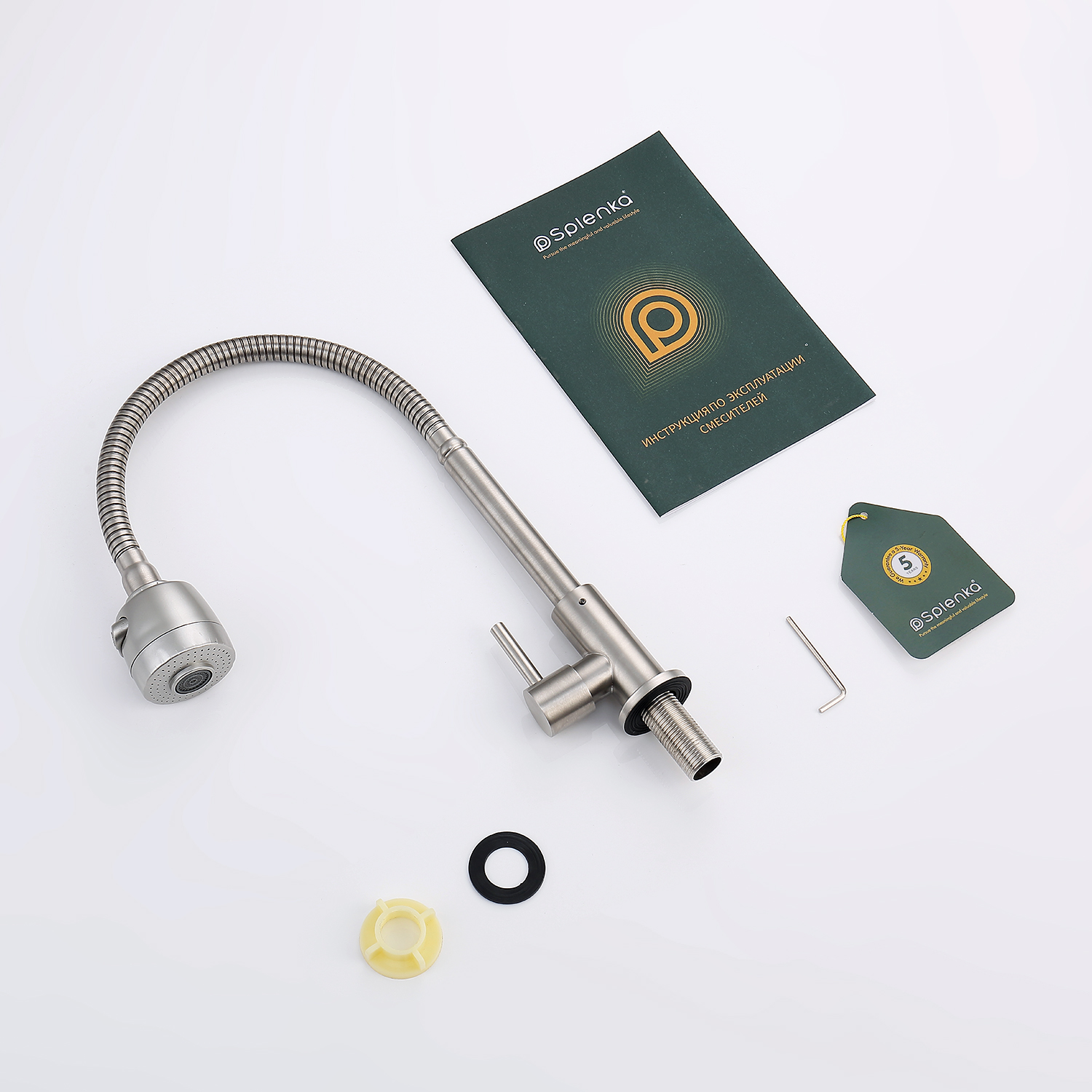 Кран на одну воду Splenka S249.482.05, сатин