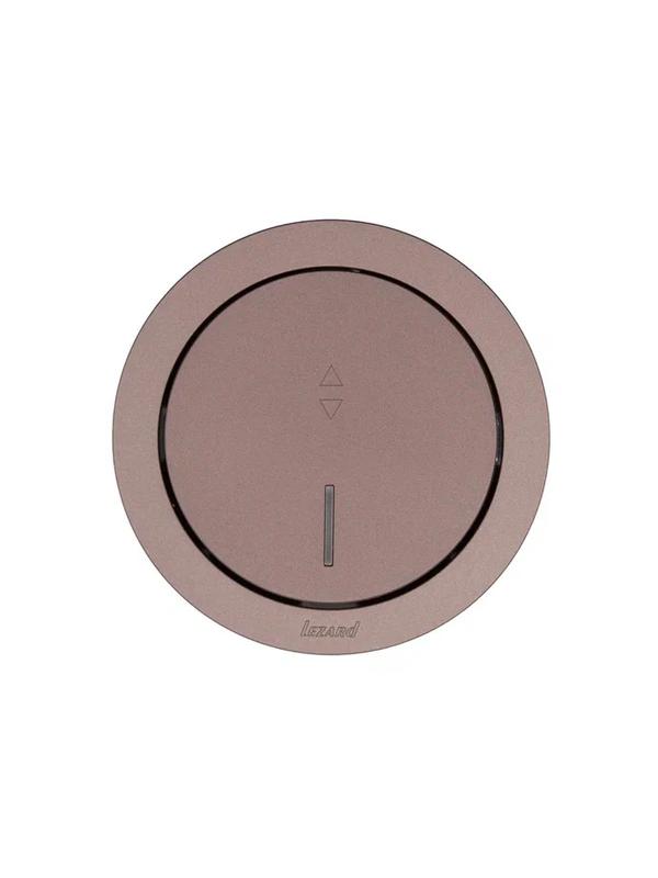 Выключатель проходной 1-кл. СП OSEN 10А IP20 с подсветкой механизм шоколад LEZARD 743-7388-114